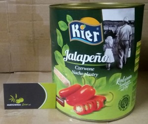 Kier Papryczka CZERWONA jalapeño nacho plastry (PUSZKA) 2850g