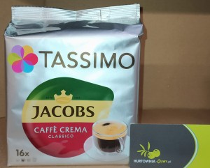 Tassimo Jacobs Caffe Crema Classico Kawa mielona w kapsułkach 16x7g 