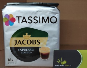 Tassimo Jacobs Espresso Classico Kawa mielona w kapsułkach 16x7,4g 