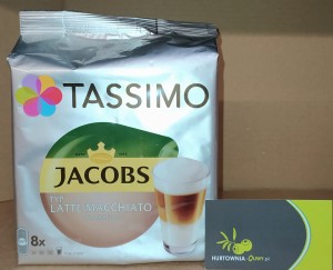 Tassimo Jacobs Latte Macchiato Classico Kawa mielona w kapsułkach 8x26g - karton