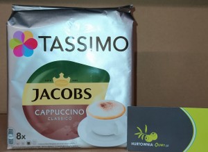 Tassimo Jacobs Cappuccino Classico Kawa mielona w kapsułkach 8x26g - karton