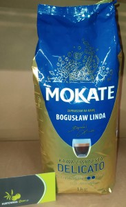 Mokate Delicato Kawa ziarnista 1kg - karton