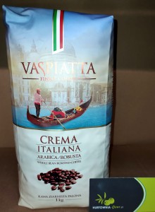 Vaspiatta Crema Italiana Kawa ziarnista 1kg - karton