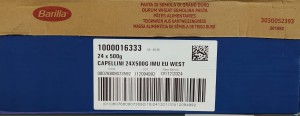 Barilla Capellini 500g - karton
