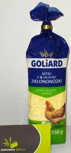 Goliard Nitki z 4 jaj Kury Zielononożki 250g 