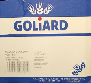 Goliard Wstęgi Pappardelle 400g - karton