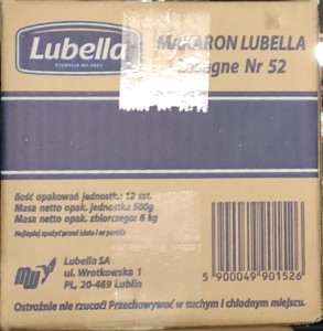 Lubella Lasagne 500g - karton