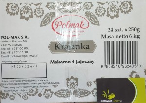 Polmak Krajanka Tradycyjna 4-jajeczna 250g - karton