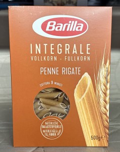 Barilla Pelnoziarnisty z Pszenicy Durum Penne Rigate 500g