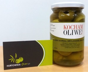 Oliwki zielone Gordal drylowane 370g