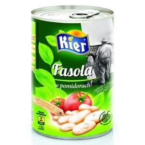Kier Fasolka w pomidorach 400g - karton