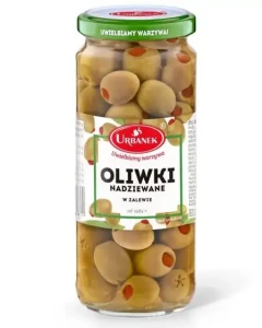 Urbanek Oliwki w zalewie nadziewane papryką 340g - karton