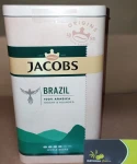Jacobs Brazil Bright & Rounded Kawa ziarnista 1kg (w żelaznej puszce) - karton