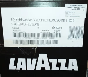 Lavazza Espresso Italiano Cremoso Kawa ziarnista 1kg- karton