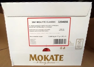 Mokate 3w1 Classic Rozpuszczalny napój kawowy 24x17g - karton