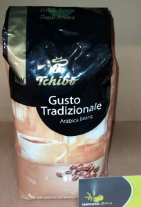 Tchibo Gusto Tradizionale Arabica Beans Kawa ziarnista 1kg- karton