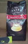 Astra Łagodna Tradycyjna 100% Arabica Kawa ziarnista 1kg - karton