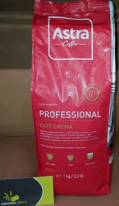 Astra Professional Cafe Crema Kawa ziarnista 1kg - karton