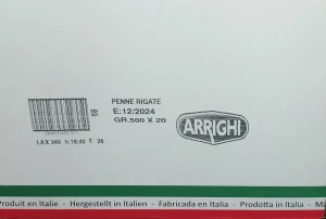 Arrighi Penne Rigate Corte 500g - karton
