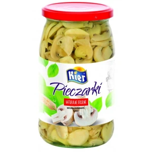 Kier Pieczarki krojone marynowane 770g - karton